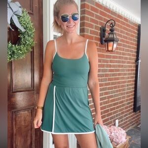 Worn once! Target Green and White Activewear Dress